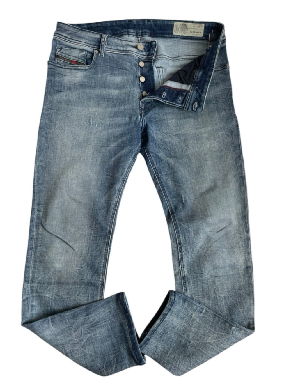 Diesel Sleenker Jeans Mens 33X30 Blue Slim Skinny Stretch 084QL